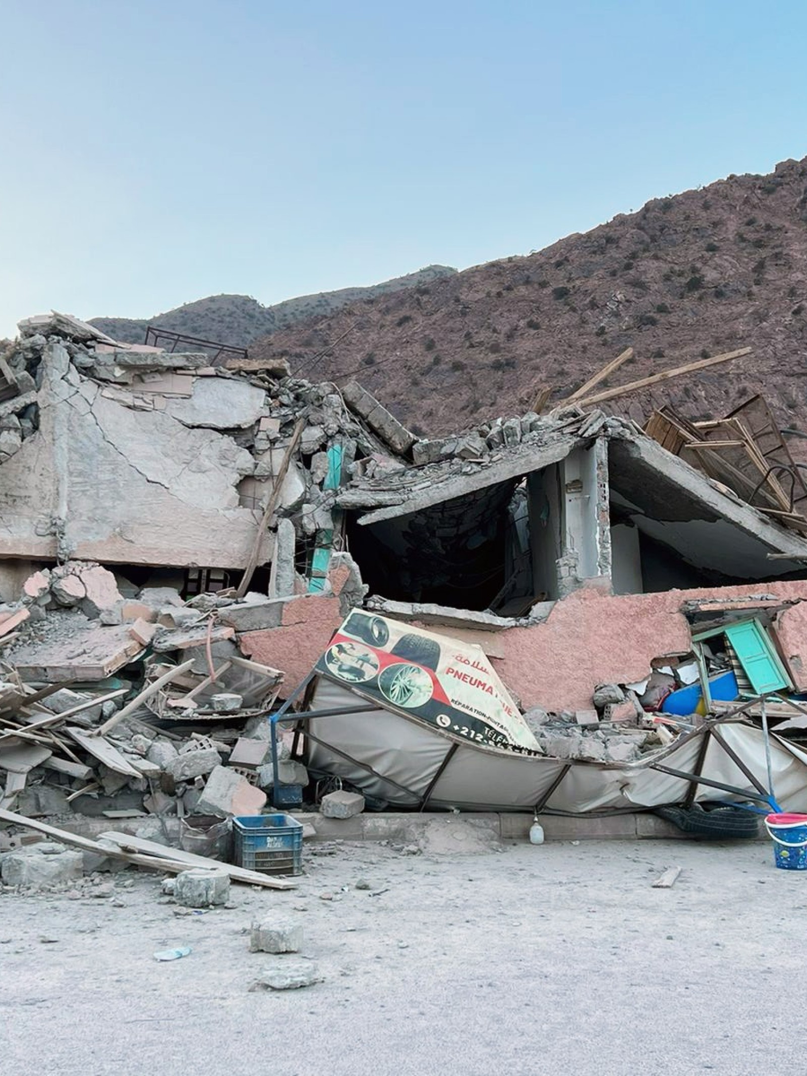 Erdbeben in Marokko 2023: Zerstörtes Haus.