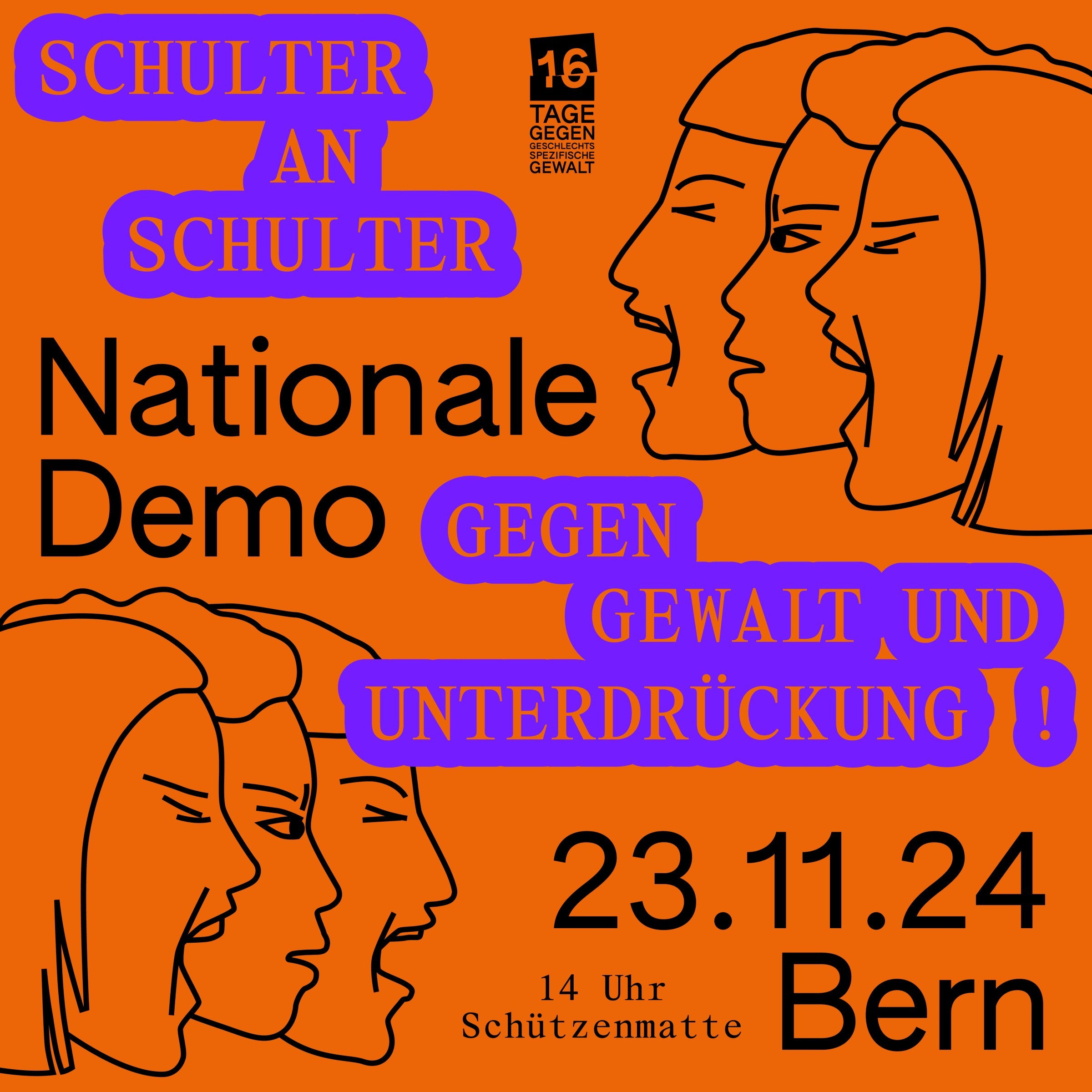 Demonstration der 16 Tage 2024